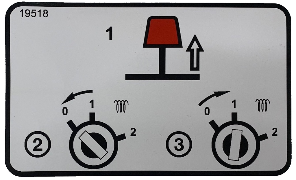 Decal - Warning Emergency Stop Button