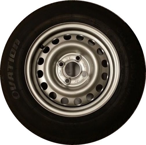 [AT-100.80R] Wheel and Tyre 165 4 stud Timberwolf 125/150 