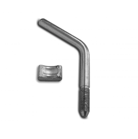 [AT-14.2028] Bradley Ribbed Jockey Handle &amp; Pad, Double Lock Bracket