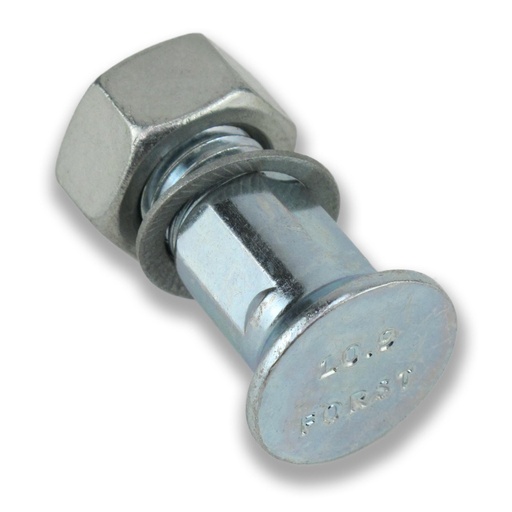 [10-100-100] Forst Blade Bolt, Square Locator/Flat Head. Bolt With Nut &amp; Washer **TIGHTEN TO 265nm**