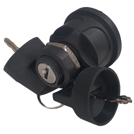 [FR-12-10-385] Forst Ignition Switch with integral sealed Deutsch Connector and two Keys with boot.