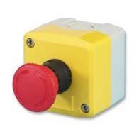 [C162-0100] Timberwolf TW13/75 TW230(New) Emergency Stop Button assy (complete, yellow box type)