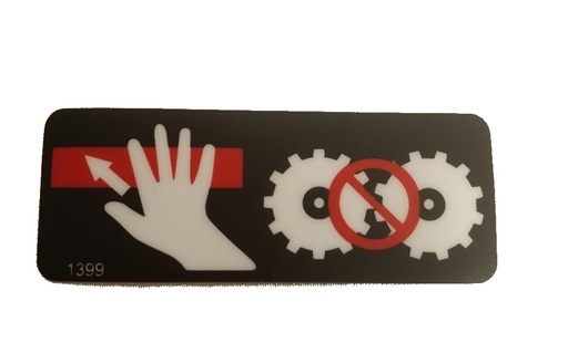 [ID1399] Decal/ Sticker - Safety Bar 'Push To Stop'