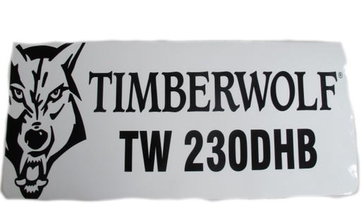 [P0001302] Decal / Sticker Combined Timberwolf 230DHB C/W Wolf Head
