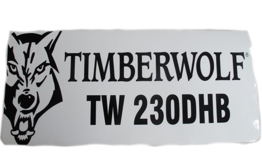 [TF-P0001302] Decal / Sticker Combined Timberwolf TW230DHB C/W Wolf Head